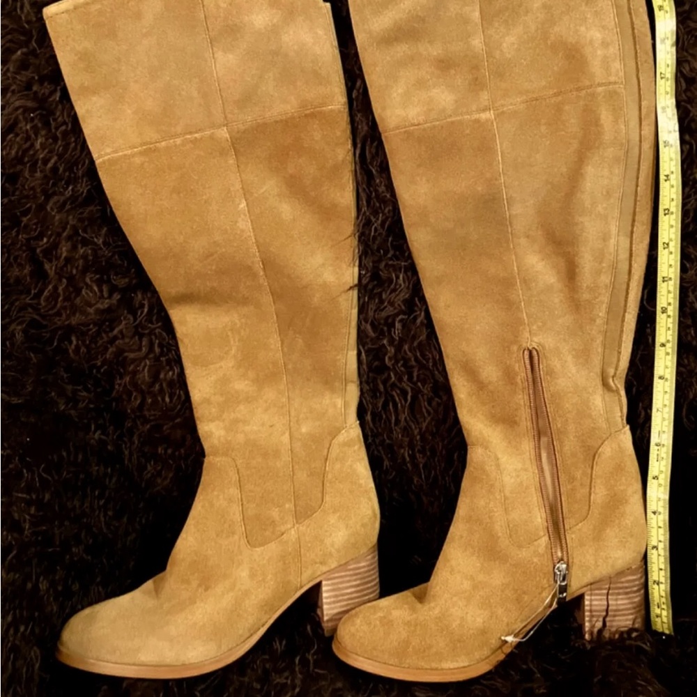 Marc fisher 6.5 wide calf over knee suede riding boot